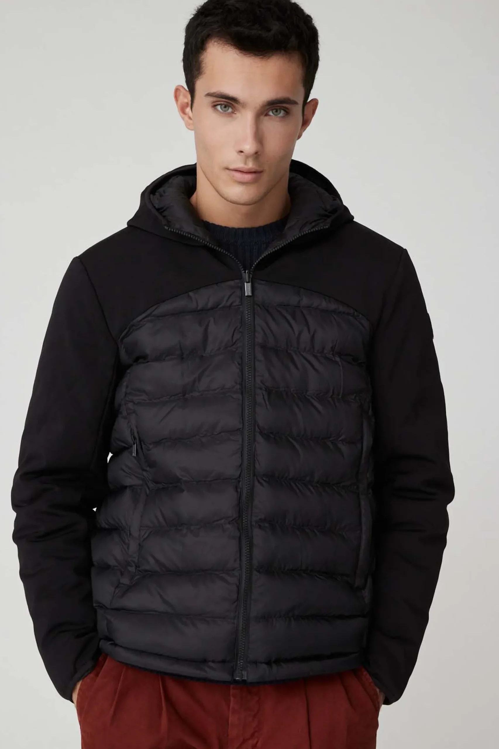 Braxton-Giacca Nera Reversibile In Softshell
