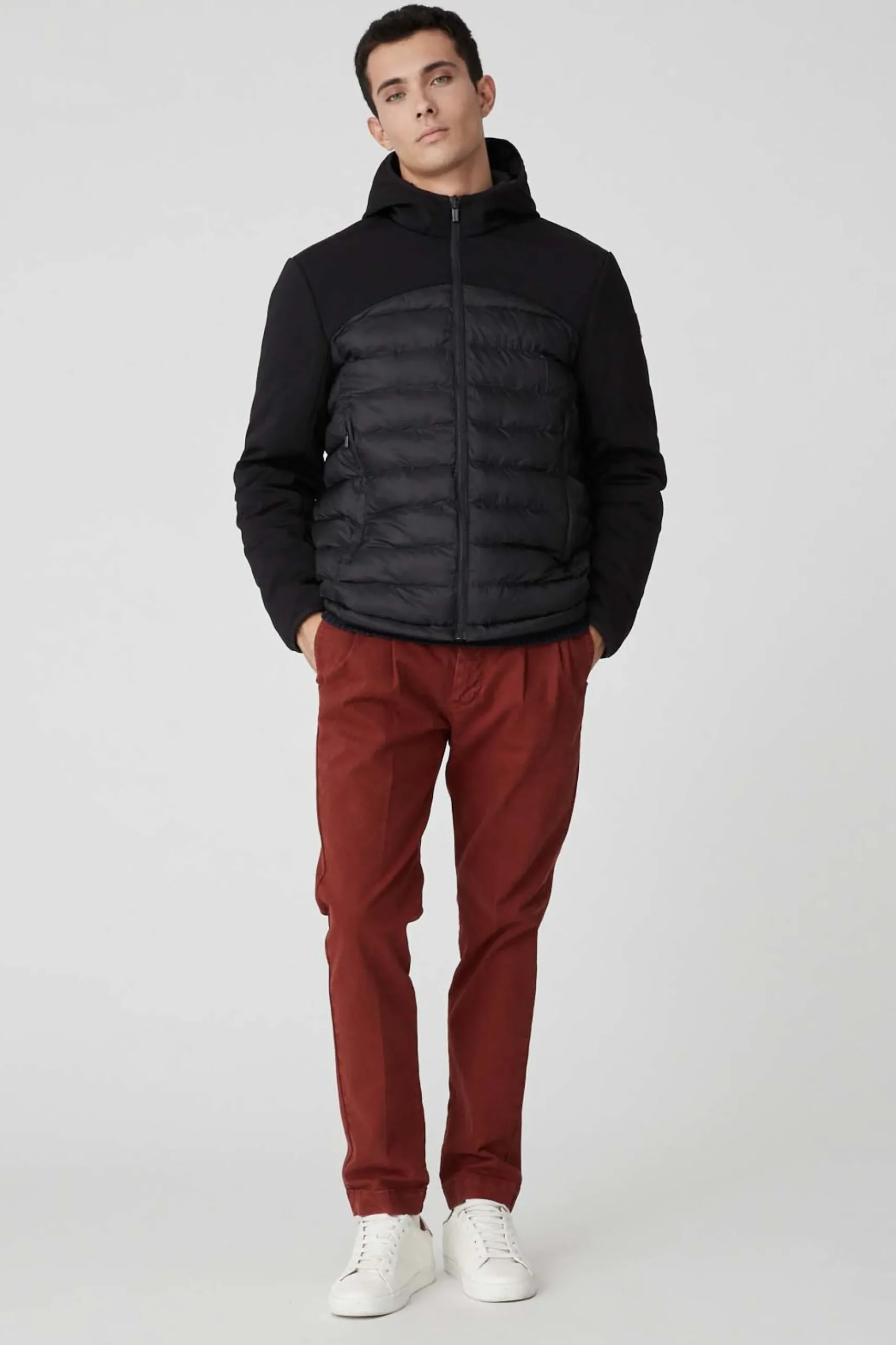 Braxton-Giacca Nera Reversibile In Softshell