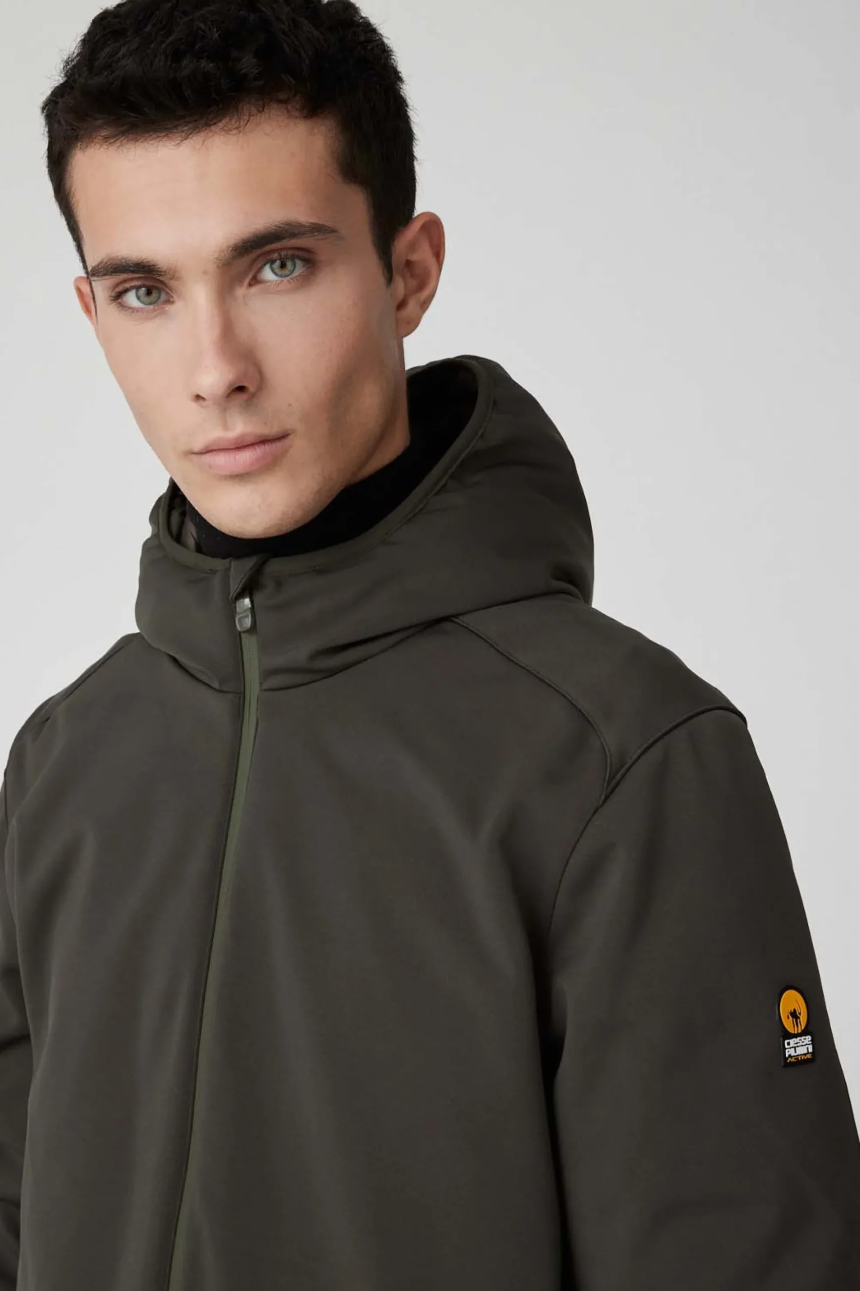 Clem-Giacca Verde Militare In Softshell