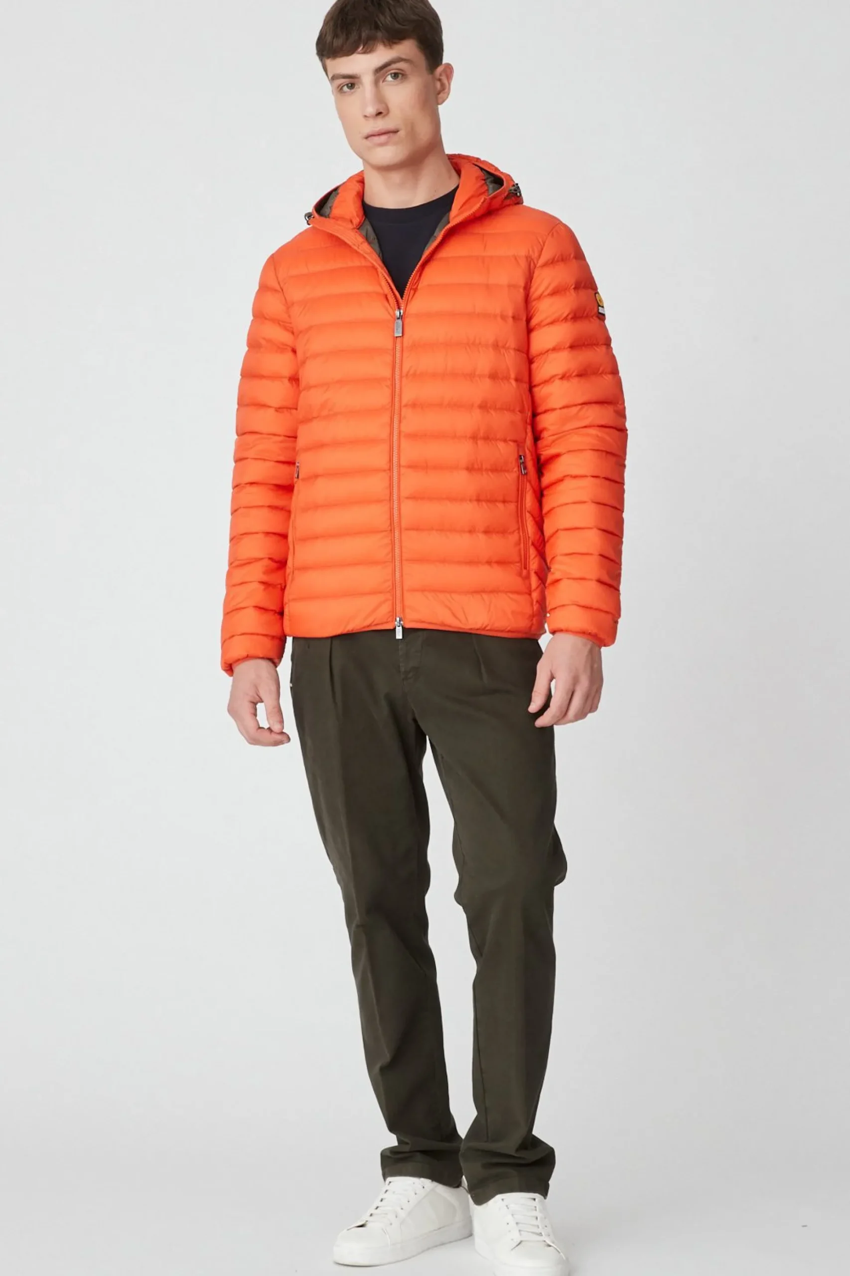 Franklin 2.0-Piumino Arancione Con Cappuccio