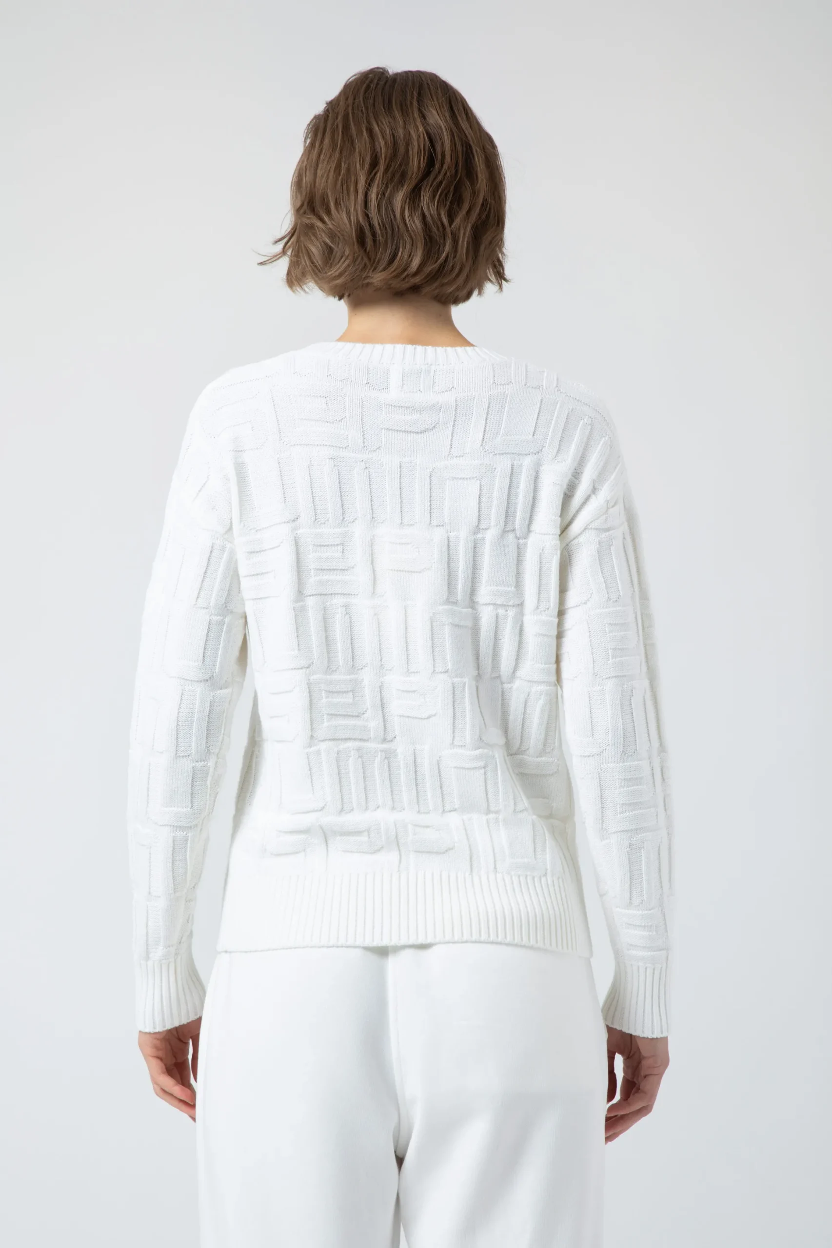 Helen-Maglia Bianca Girocollo