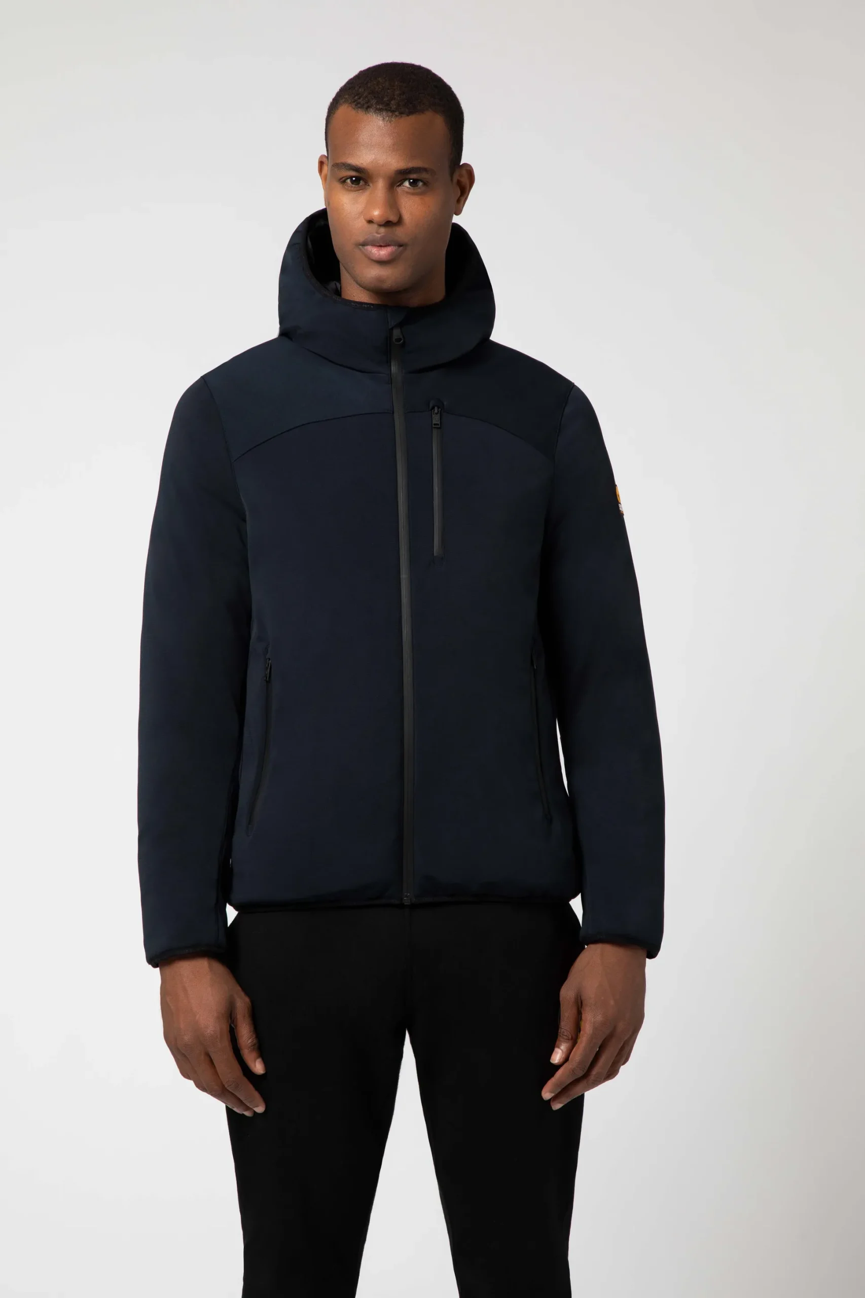 Jayden-Giacca Blu Corta In Softshell