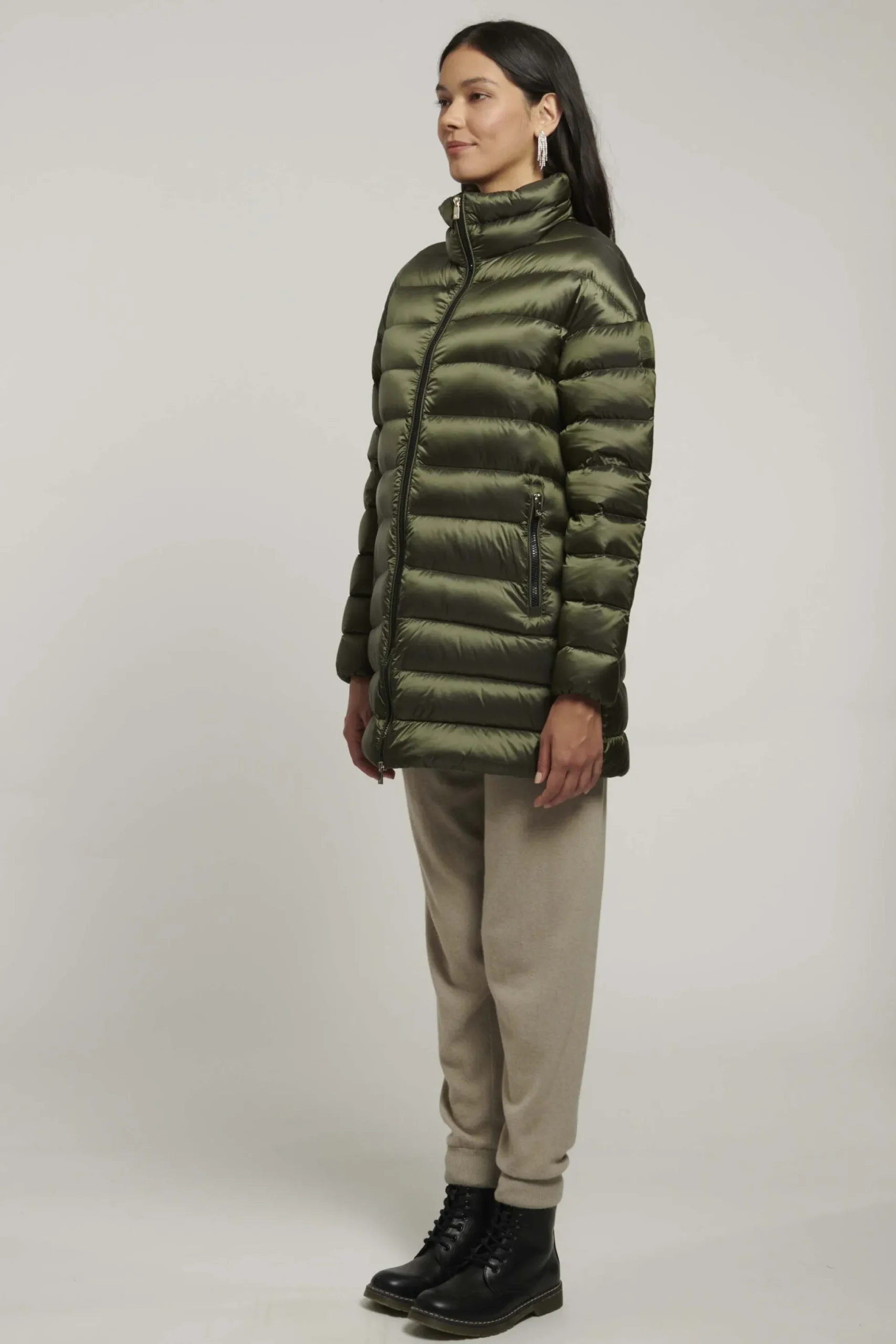 Piumino Lungo Verde